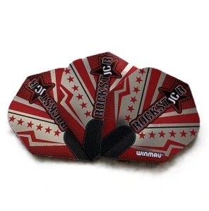 Letky na šipky Winmau Rockstar – Red/Silver