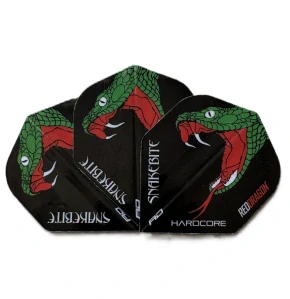 Letky na šipky Red Dragon Hardcore Snakebite – Green Snake