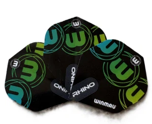 Letky na šipky Winmau Rhino – Black/Green