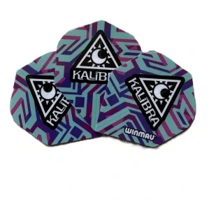 Letky na šipky Winmau Kalibra – Purple/Turquoise