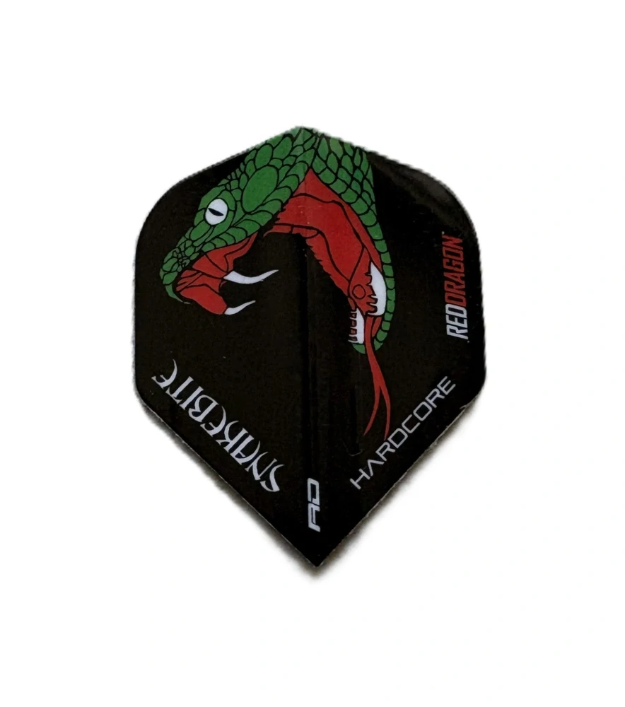 Letky na šipky Red Dragon Hardcore Snakebite – Green Snake