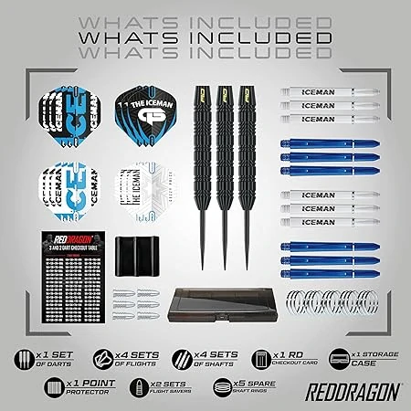 RED DRAGON, Gerwyn Price Iceman Steel-Dart-sada, 22 g